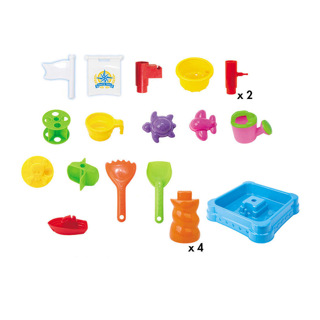 NNEDSZ Children's Sand & Water Table with 21 Play Accessories