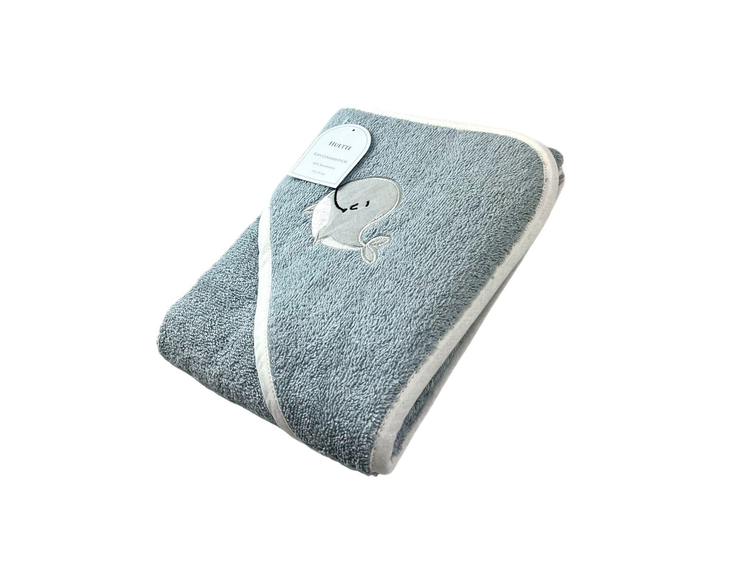 Baby Kapuzenbadetuch » Badetuch 75 x 75 cm » Kleinkind Bade Handtuch mit Kapuze » 100% reine Baumwolle